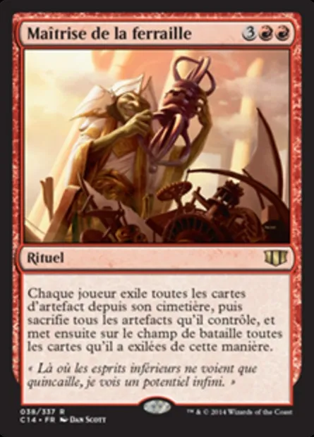 Maîtrise de la ferraille, carte Magic C14 38 — extension Commander 2014