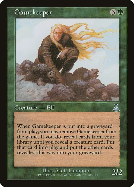 Gamekeeper, Magic card UDS 106 — Urza's Destiny set