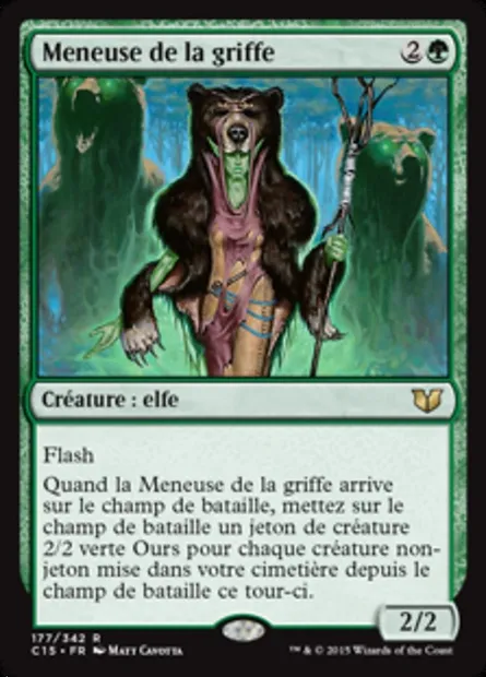 Meneuse de la griffe, carte Magic C15 177 — extension Commander 2015