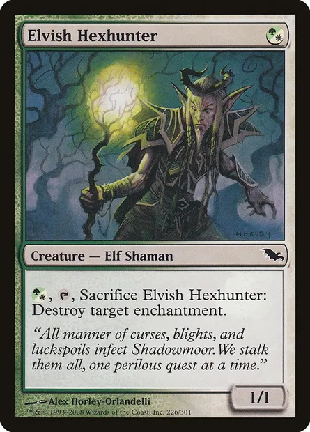 Elvish Hexhunter, Magic card SHM 226 — Shadowmoor set