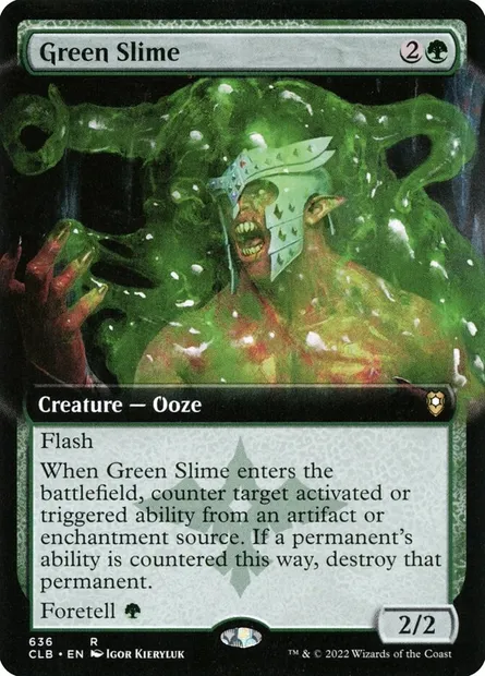Green Slime, Magic card CLB 636 — Commander Legends: Battle for Baldur's Gate set