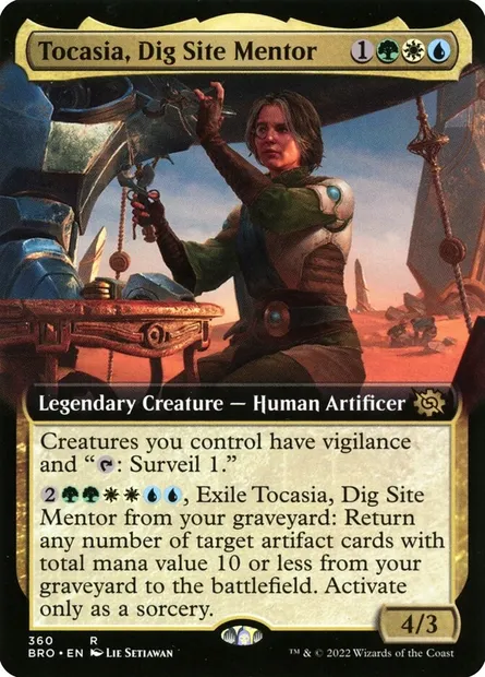 Tocasia, Dig Site Mentor, Magic card BRO 360 — The Brothers' War set