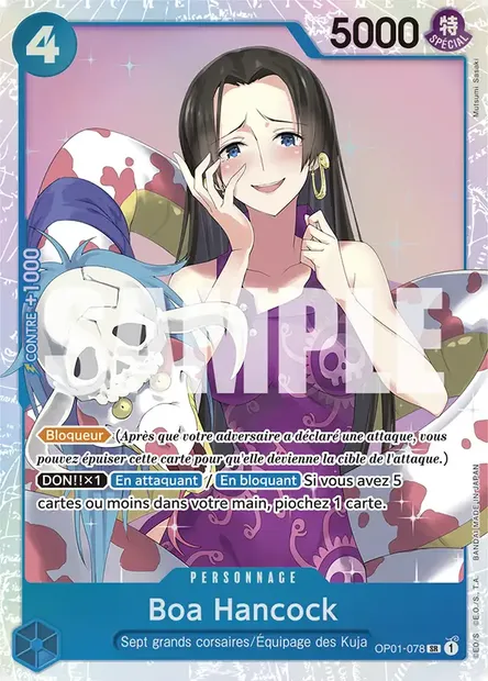 Boa Hancock, carte One Piece OP01-078 — extension ROMANCE DAWN