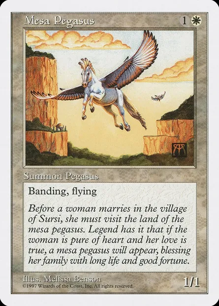 Mesa Pegasus, Magic card 5ED 47 — Fifth Edition set