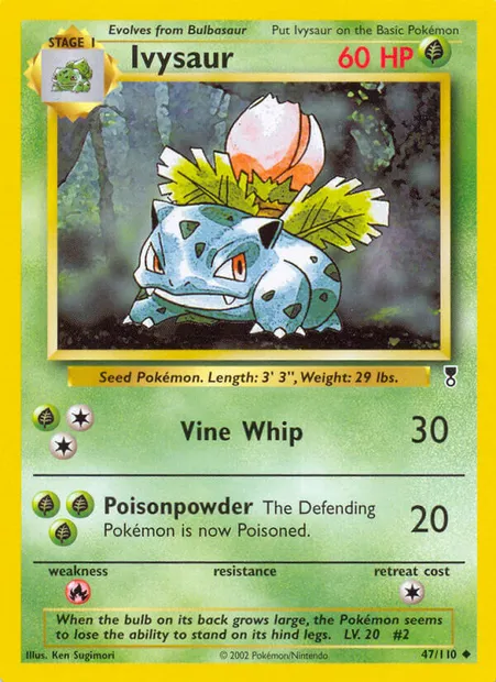 Herbizarre, carte Pokémon LC 47 — extension Legendary Collection