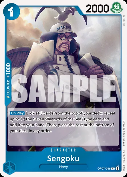 Sengoku, carte One Piece OP07-046 — extension 500 YEARS IN THE FUTURE