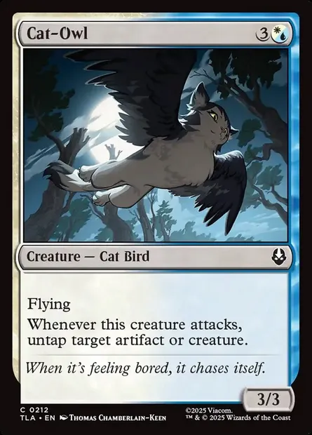 Cat-Owl, Magic card TLA 212 — Avatar: The Last Airbender set