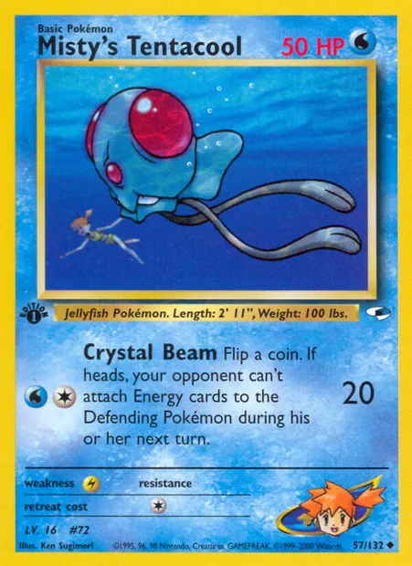 Misty's Tentacool, carte Pokémon GH 57 — extension Gym Heroes