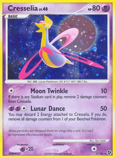 Cresselia, carte Pokémon GE 2 — extension Duels au Sommets