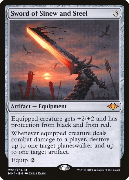 Sword of Sinew and Steel, Magic card MH1 228 — Modern Horizons set