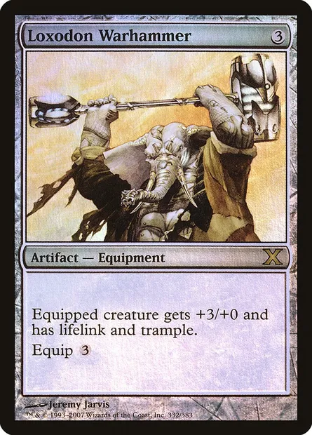 Loxodon Warhammer, Magic card 10E 332★ — Tenth Edition set