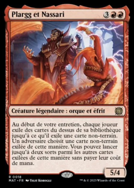 Plargg et Nassari, carte Magic MAT 18 — extension L'invasion des machines : le jour d'après