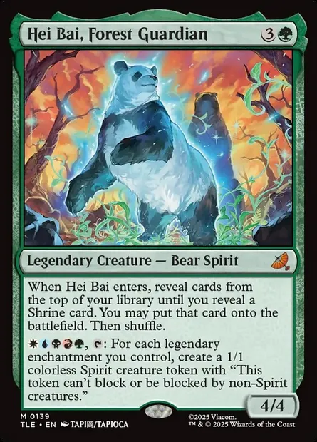 Hei Bai, Forest Guardian, Magic card TLE 139 — Avatar: The Last Airbender Eternal set