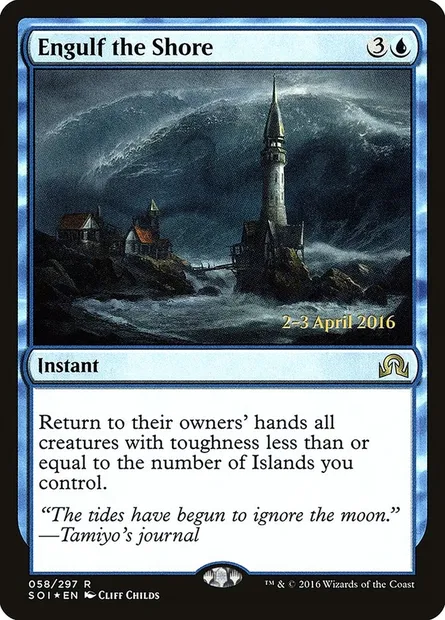 Engulf the Shore, Magic card PSOI 58s — Shadows over Innistrad Promos set