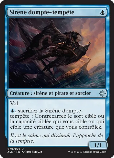 Sirène dompte-tempête, carte Magic XLN 79 — extension Ixalan