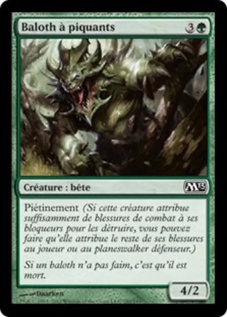 Baloth à piquants, carte Magic M13 192 — extension Magic 2013