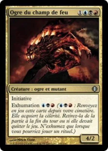 Ogre du champ de feu, carte Magic ALA 168 — extension Les éclats d'Alara