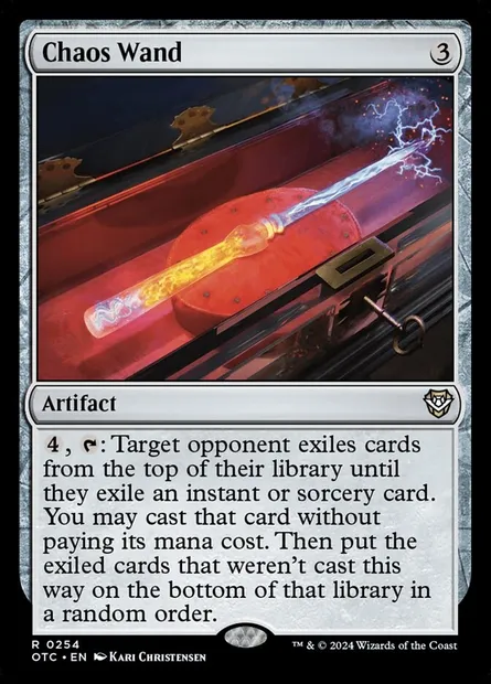 Chaos Wand, Magic card OTC 254 — Outlaws of Thunder Junction Commander set