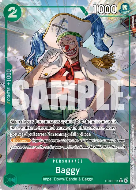 Baggy, carte One Piece ST30-011 — extension LUFFY ET ACE