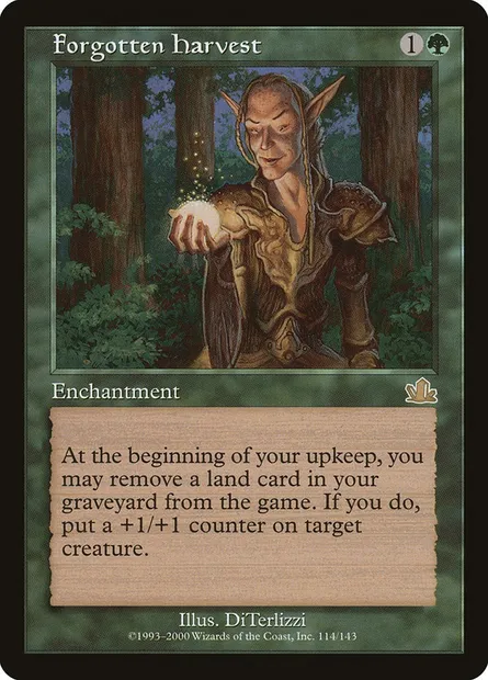 Forgotten Harvest, Magic card PCY 114 — Prophecy set
