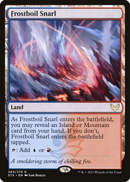 Frostboil Snarl, Magic card STX 265 — Strixhaven: School of Mages set