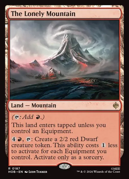 The Lonely Mountain, Magic card HOB 187 — The Hobbit set