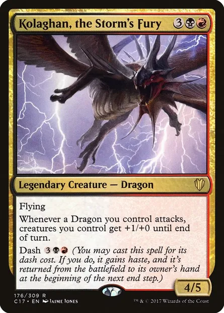 Kolaghan, the Storm's Fury, Magic card C17 176 — Commander 2017 set