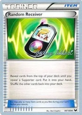 Random Receiver, Pokémon card WCD12 099-2 — World Championship Decks 2012 set