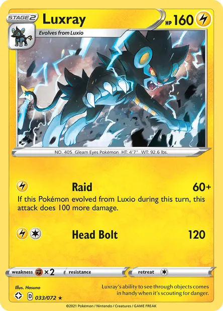 Luxray, Pokémon card SHF 33 — Shining Fates set