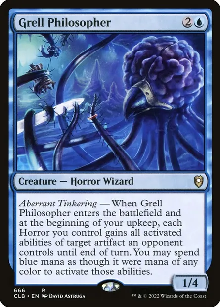 Grell Philosopher, Magic card CLB 666 — Commander Legends: Battle for Baldur's Gate set