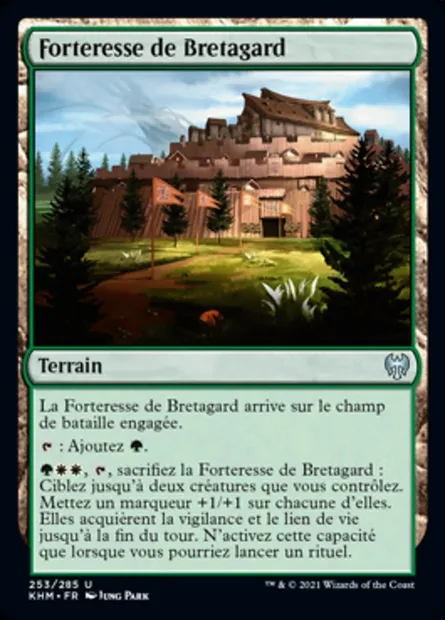 Forteresse de Bretagard, carte Magic KHM 253 — extension Kaldheim