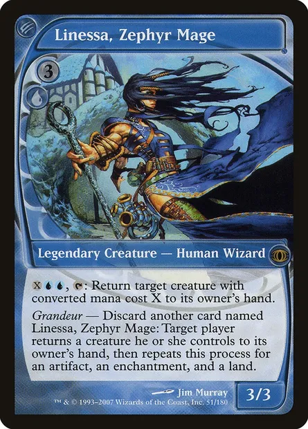 Linessa, Zephyr Mage, Magic card FUT 51 — Future Sight set