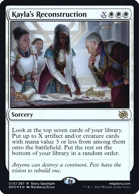 Kayla's Reconstruction, Magic card PBRO 10s — The Brothers' War Promos set