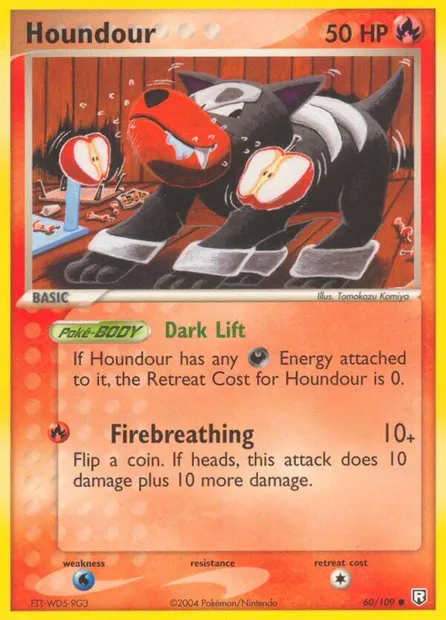 Houndour, Pokémon card TRR 60 — Team Rocket Returns set