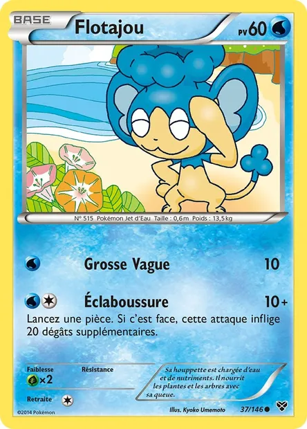 Flotajou, carte Pokémon XY 37 — extension XY