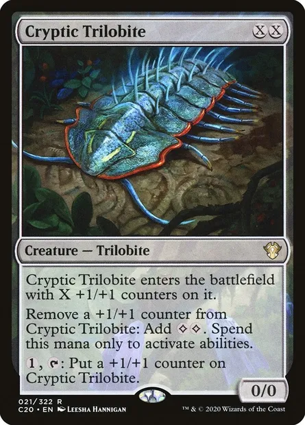 Cryptic Trilobite, Magic card C20 21 — Commander 2020 set