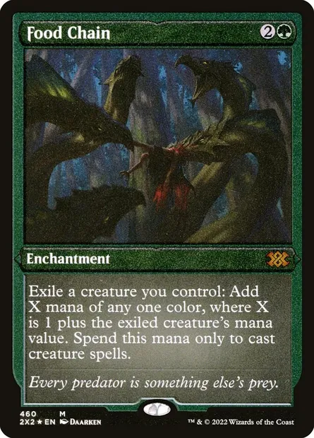 Food Chain, Magic card 2X2 460 — Double Masters 2022 set