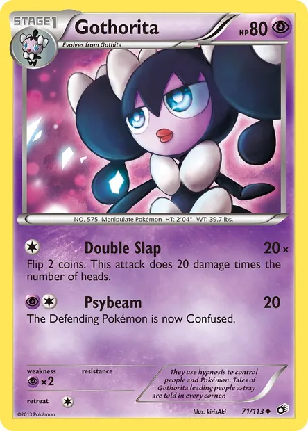 Gothorita, Pokémon card LTR 71 — Legendary Treasures set