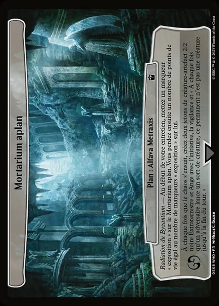 Mortarium aplan, carte Magic WHO 568 — extension Doctor Who