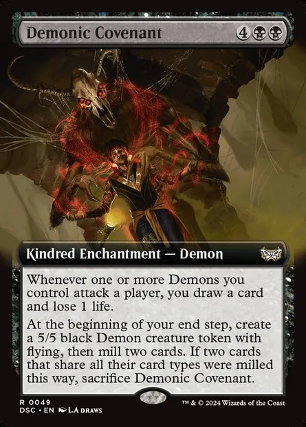 Demonic Covenant, Magic card DSC 49 — Duskmourn: House of Horror Commander set