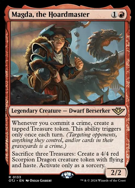 Magda, the Hoardmaster, Magic card POTJ 133p — Outlaws of Thunder Junction Promos set