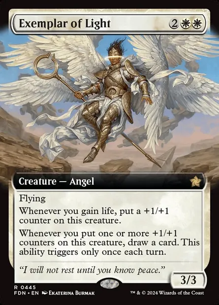 Exemplar of Light, Magic card FDN 445 — Foundations set