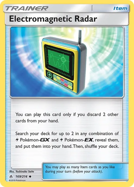 Electromagnetic Radar, Pokémon card UNB 169 — Unbroken Bonds set