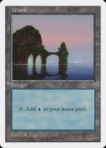 Island, Magic card 5ED 434 — Fifth Edition set