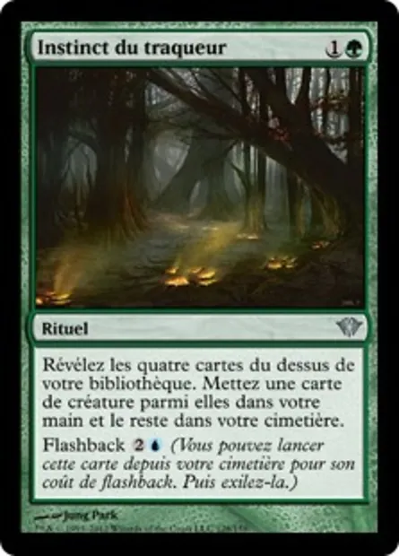 Instincts du traqueur, carte Magic DKA 128 — extension Obscure Ascension