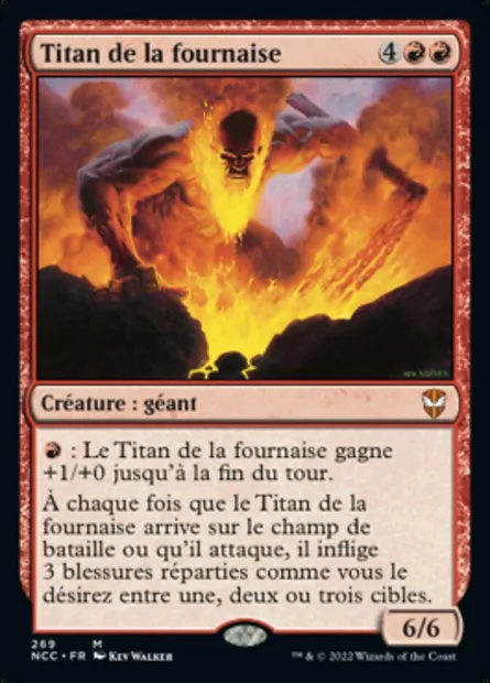 Titan de la fournaise, carte Magic NCC 269 — extension New Capenna Commander