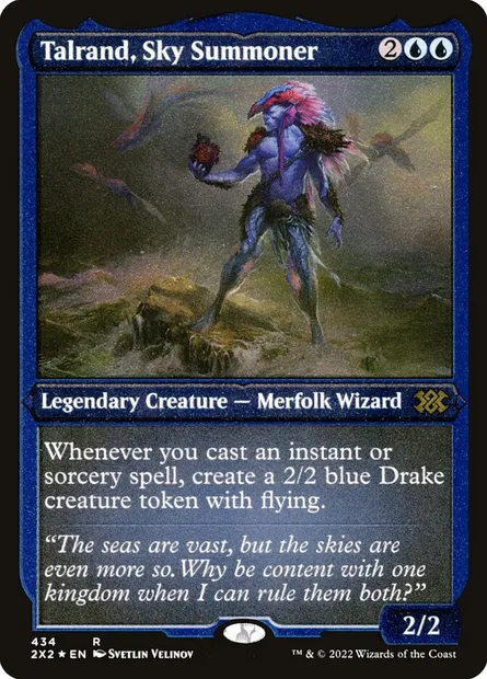 Talrand, Sky Summoner, Magic card 2X2 434 — Double Masters 2022 set