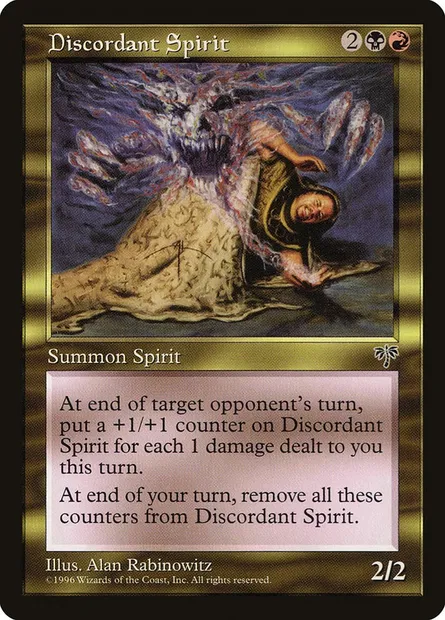 Discordant Spirit, Magic card MIR 261 — Mirage set