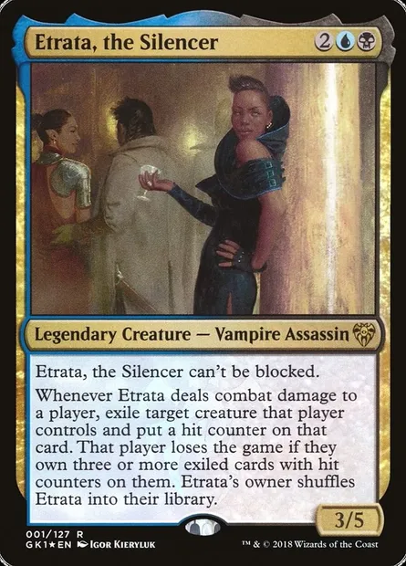 Etrata, the Silencer, Magic card GK1 1 — GRN Guild Kit set