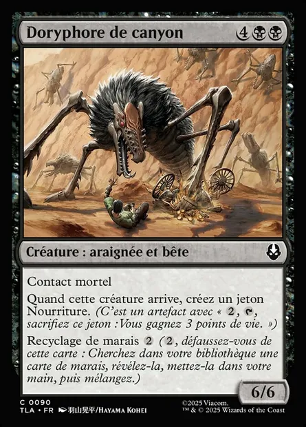 Doryphore de canyon, carte Magic TLA 90 — extension Avatar: The Last Airbender